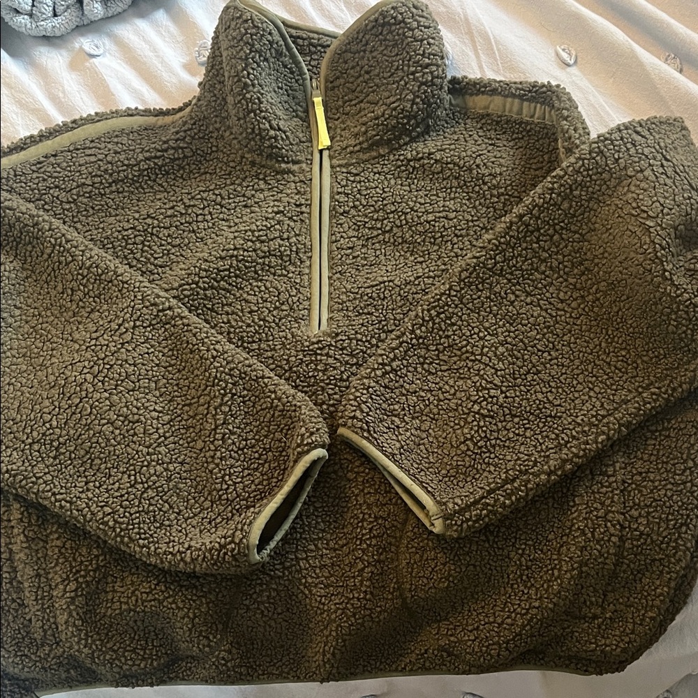 Old Navy Green Sherpa Jacket